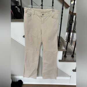 Cream corduroy pants